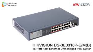 16-Port 100 Mbps Long-Range Unmanaged PoE Switch