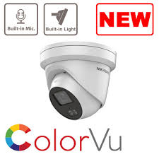 Hikvision 4MP ColorVu Fixed Turret Network Camera w/ Mic