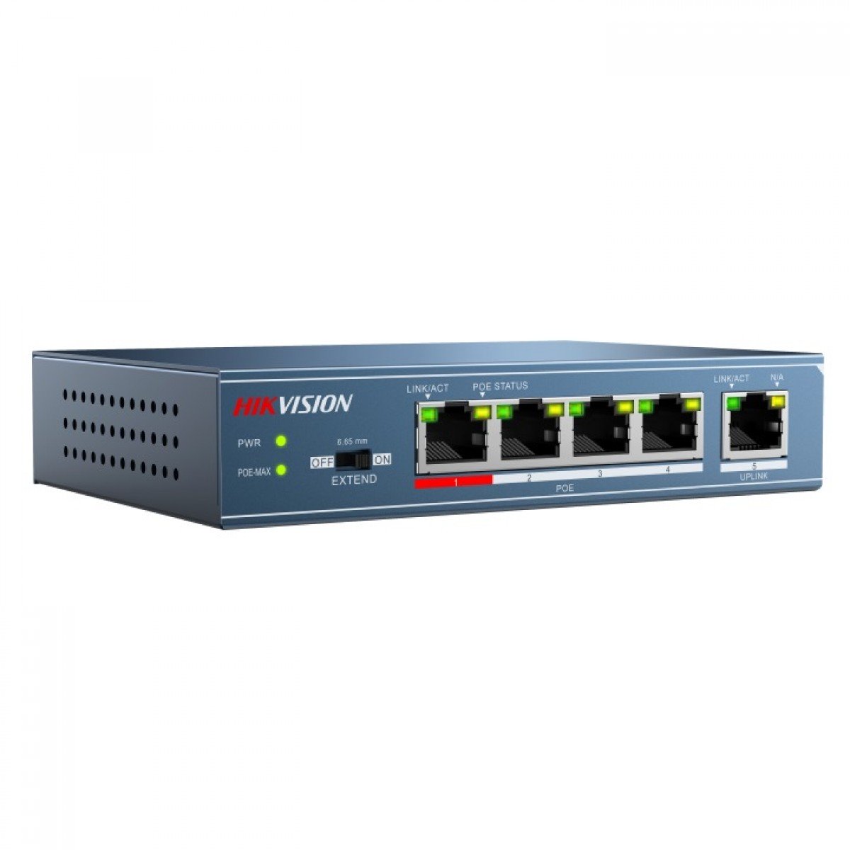 Hikvision 4 Port 10/100 PoE Switch