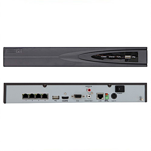 Hikvision H.265+ 4 Channel Network Video Recorder Plug & Play with built-in 4 PoE Ports