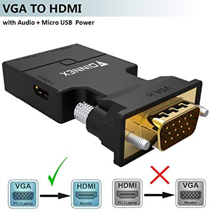 VGA to HDMI with audio